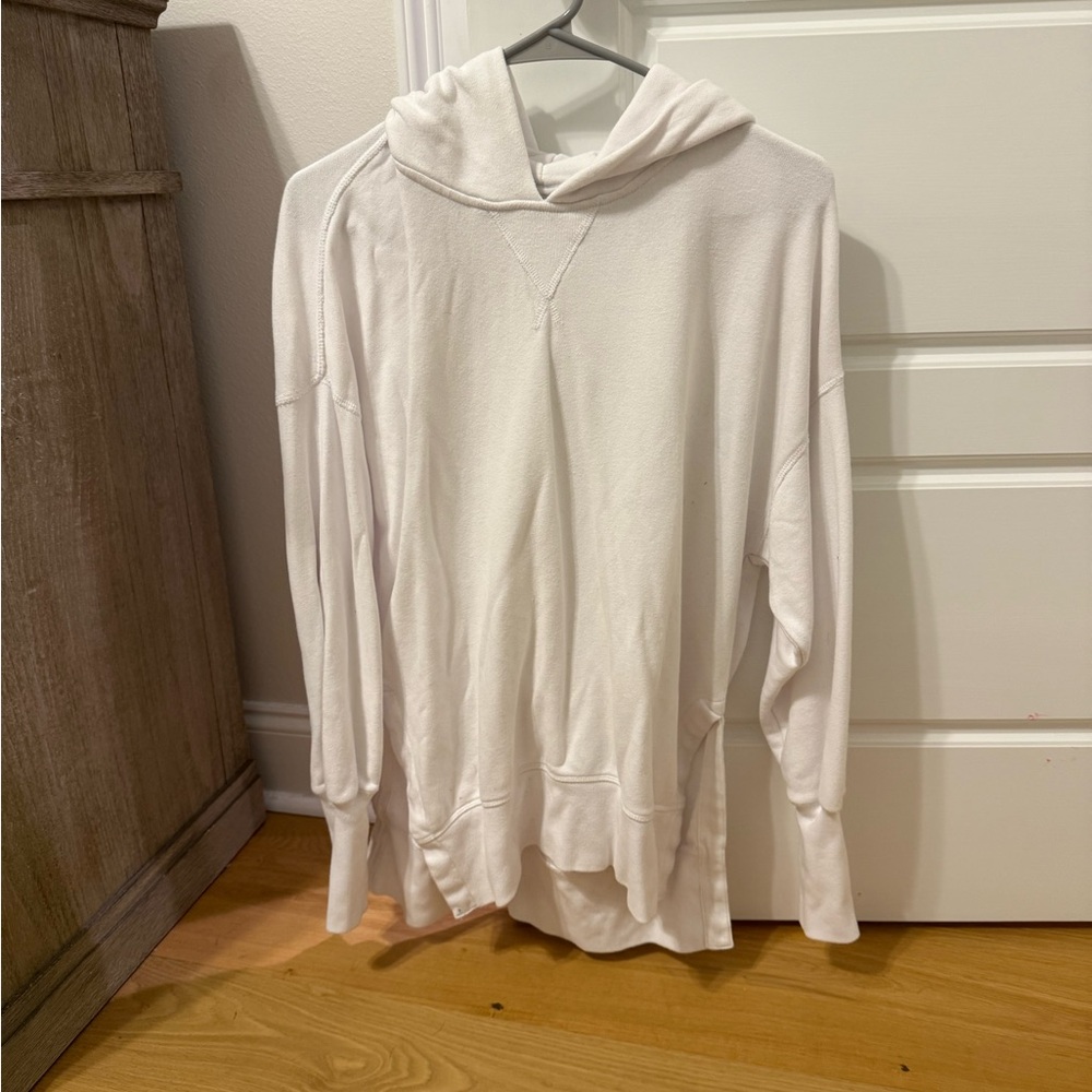 Abercrombie & Fitch white oversized hoodie